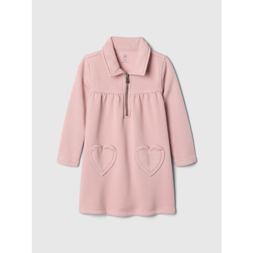 Baby & Toddler Vintage Soft Half-Zip Dress | Gap