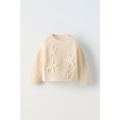FLORAL KNIT SWEATER