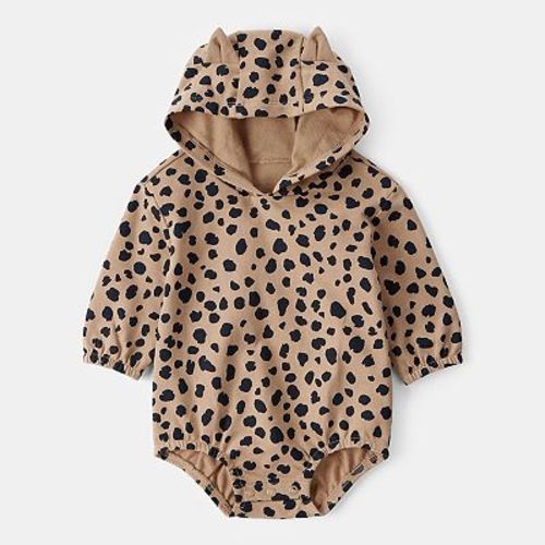 Baby Carter's Hooded Long-Sleeve Bubble Romper