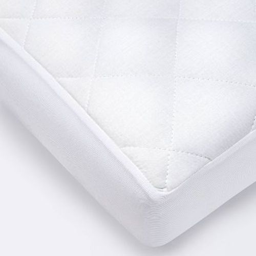 Waterproof Fitted Crib and Toddler Mattress Pad Cover - Cloud Island™ White