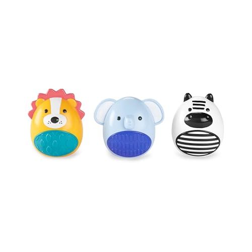 Skip Hop Baby Toy Maracas Jungle Beats Egg Shaker Musical Toy 3-Piece Set