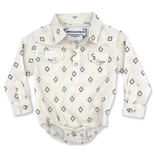 Good Friday Long Sleeve Pearl Snap Onesie