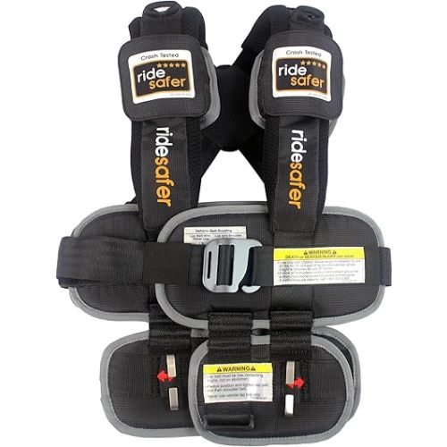 Small Black, Lightweight, Compact, Portable Car Seat - Perfect for Travel and Everyday Child Safety