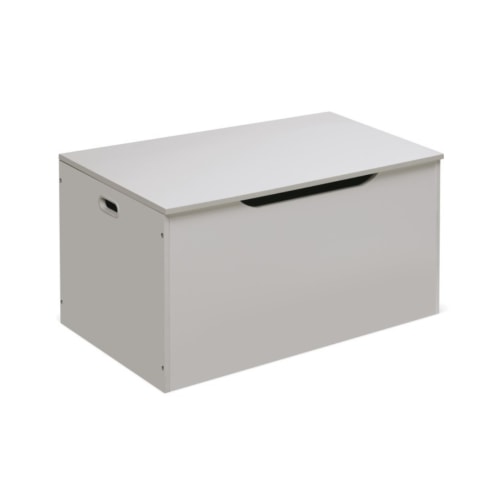 Flat Bench Top Toy and Storage Box - White
