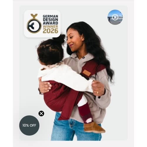 Qookie Go - Hip Carrier - Ruby