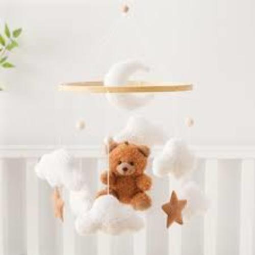 Baby Mobile for Crib Bear Cloud Crib Mobile Handmade Furry Nursery Mobile Gender Neutral Crib Toy Hanging for Nursery Decor Accessories - Google Search