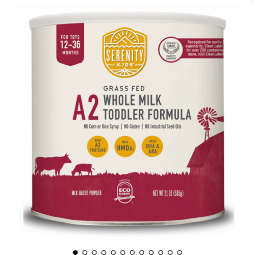 Formula // A2 Whole Milk Formula // Serenity Kids®