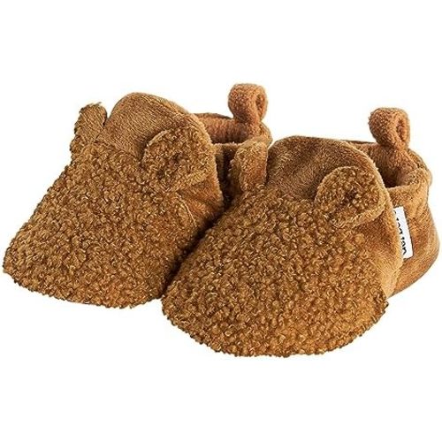 Gerber Baby Fleece Lined Non Skid Soft Slipper Booties with Ears