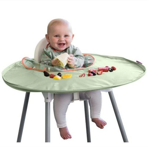 Round Baby Safety High Chair Seat Cover Waterproof Mat Feeding Eating Placemat