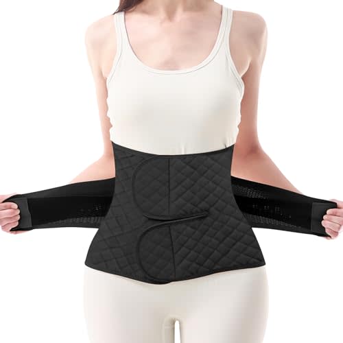 Trendyline Postpartum Belly Band Wrap: Abdominal Binder Post Surgery Postpartum Belly Wrap Post Partum Binder - C Section Recovery Support Belt Post Partum Girdle Stomach Hysterectomy Belly Band