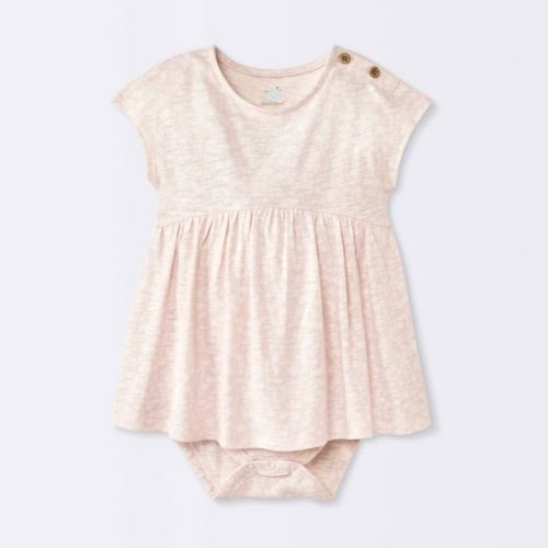Baby Girls' Floral Modal Jersey Romper - Cloud Island™ Pink