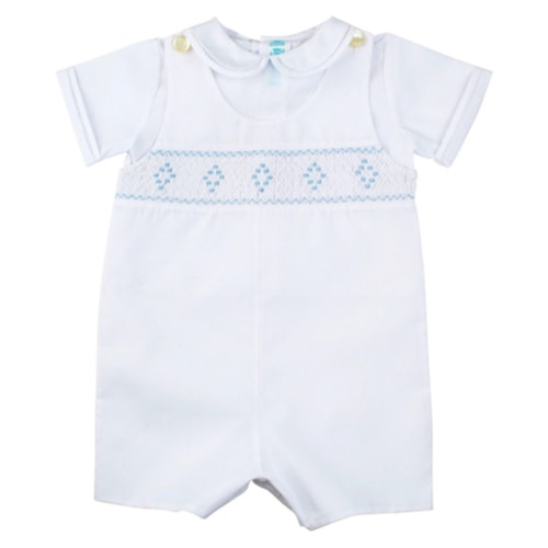 Smocked Diamond Shortall