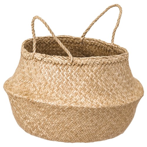 FLÅDIS Basket - seagrass 9 7/8 "
