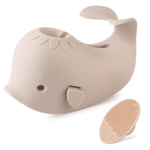 Bath Faucet Cover for Kids,Bath Spout Cover for Baby are Suitable for Most Bathtub Faucet,spout Cover Bathroom Tub Adds Fun to Your Baby in The Shower.(Grayish Beige)