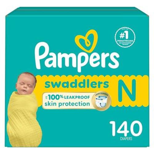 Amazon.com: Pampers Baby Diapers - Swaddlers - Size 0, 140 Count, Ultra Absorbent Disposable Newborn Diaper