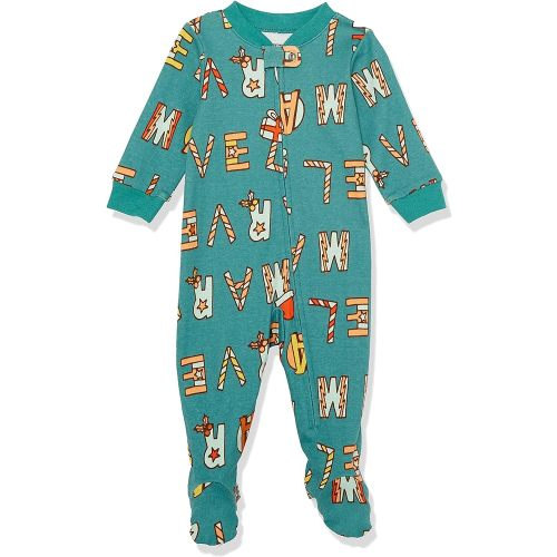 Amazon Essentials Disney | Marvel | Star Wars Unisex Babies' and Toddlers' Snug-Fit Cotton Footed Pajamas, Multipacks