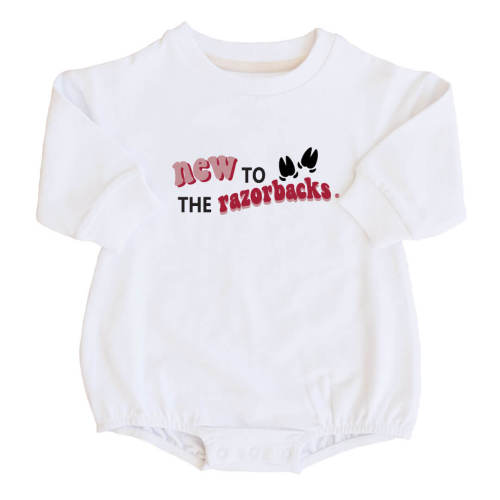 University of Arkansas | U of A Graphic Sweatshirt Bubble Romper