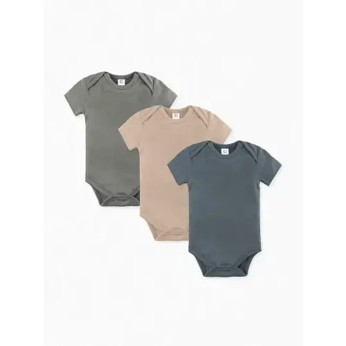 3-Pack Classic Short Sleeve Bodysuit Bundle