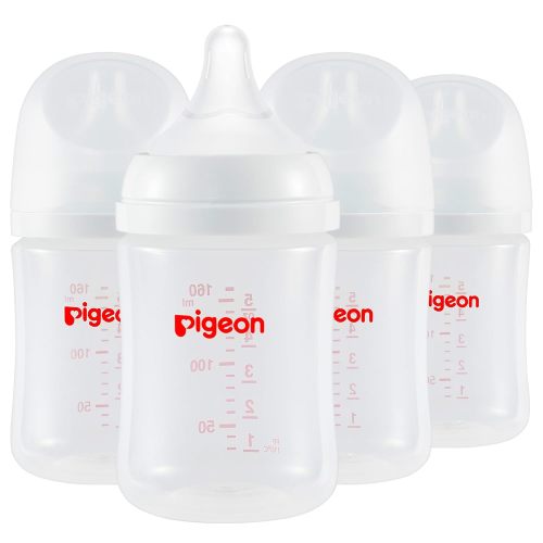 Pigeon PP Wide Neck Anti-Colic Nursing Bottle, 5 oz, 4-Pack