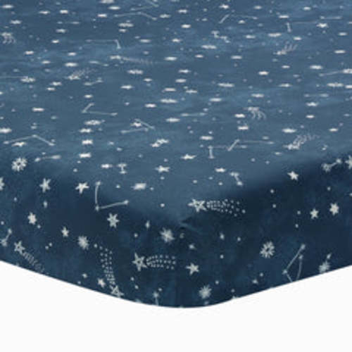 Sky Rocket Cotton Fitted Crib Sheet