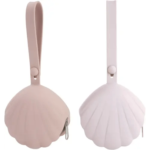 Silicone Pacifier Holder Case, Portable Leakproof Design Baby Pacifier Storage Case, BPA-Free, Easy Clean, 2 Pack