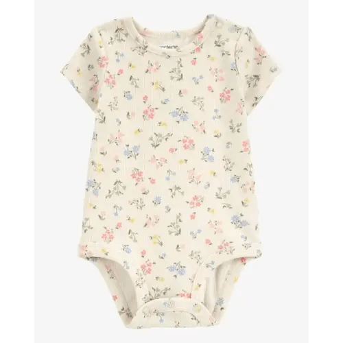 Baby Floral Short-Sleeve Bodysuit - Carter's | Carter's