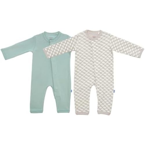 Magnetic Me Grow With Me Convertible Coveralls | 100% Organic Cotton Magnetic Baby Coverall Pajamas 2-Pack
