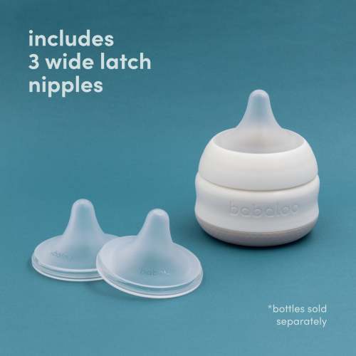 wide latch nipples 3-pack