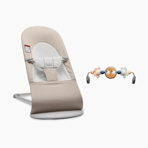 Babybjörn Bouncer Balance Soft and Toy Bar Bundle - Beige/Pastels