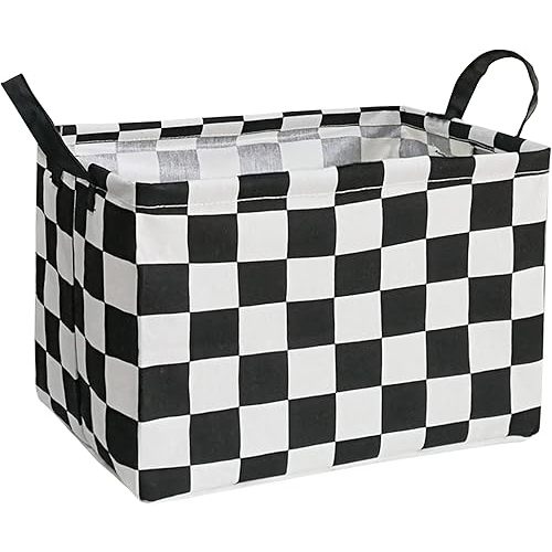Rectangular Storage Basket Collapsible Organizer Bin Waterproof Toy Box for Organizing Home/Dorm/Kitchen/Pet/Office/Closet/Shelf/Gift Baskets