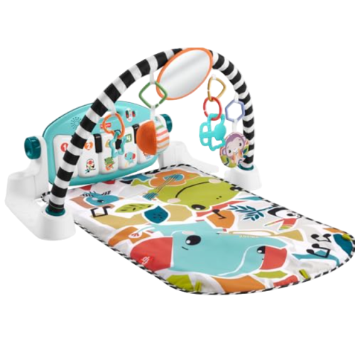 Fisher Price Glow And Grow Kick And Play Piano Activity Mat, New Blue