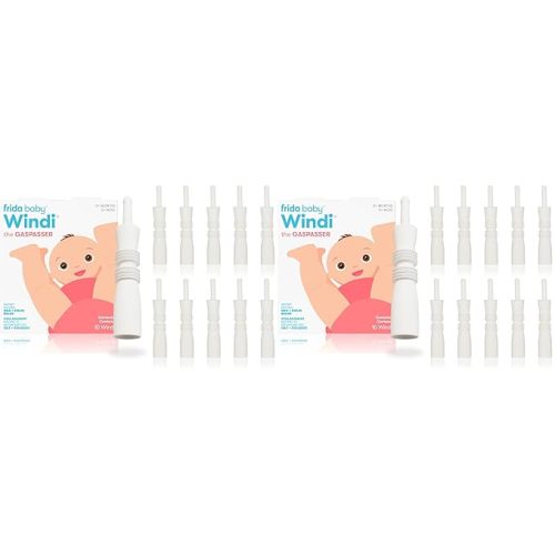 Frida Baby Windi Gas Passer, Baby Gas Relief, Made in USA, 100% Natural, Safe & Effective Instant Relief for Babies & Infants, 10ct