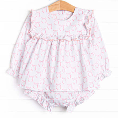 Brooklyn Bows Diaper Set, Pink – Stitchy Fish