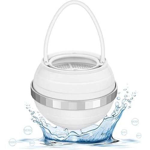 Bath Ball Filter, Belifair 8 Stages Bath Water Filter, Removes Hundreds of Contaminants for Softer and Healthier Skin, BPA Free - 2,500 Gallons of Filtration - White