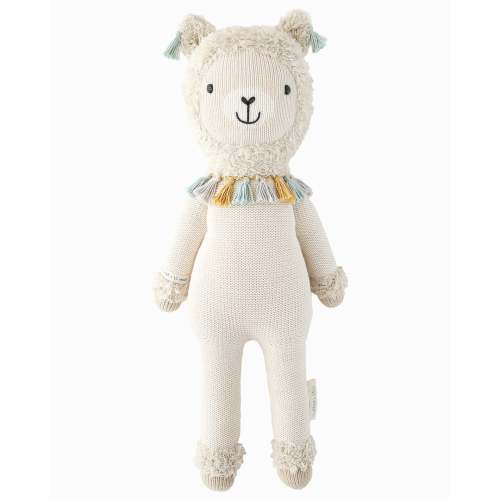 cuddle+kind Hand-Knit Doll - Lucas the llama, Little 13"