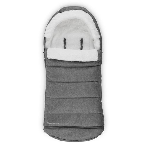 UPPAbaby CozyGanoosh Footmuff - Easily Attaches to UPPAbaby Strollers + RumbleSeat - Ultra-plush, Weather-Proof - Winter Stroller Cover - Greyson (Charcoal Mélange)