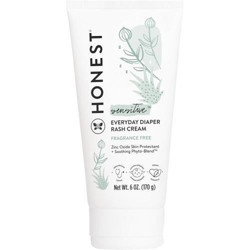 The Honest Company Hypoallergenic Diaper Rash Cream | Moisturizing + Calming Zinc Oxide Ointment | NEA Recognized, Cruelty Free | Value Size, 6 oz