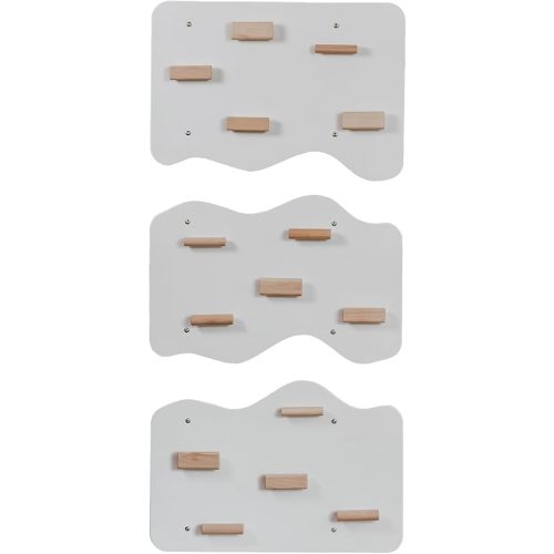 Wood And Hearts Rock Climber, Toddler Rock Wall, Indoor Rock Climbing Wall, Climbing Wall Panels for Kids, System Wall, Rock Wall Climbing Holds, Climbing Wall for Kids, Made in Ukraine (Snow White)