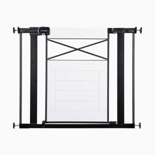 Safety 1st Easy Install Modern Farmhouse Gate - White Finish