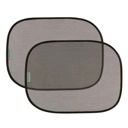 Dreambaby Insta-Cling Static Cling Car Window Shades, UPF 50+ Sun Protection, 2 Pack, Black L1203A