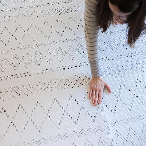 Little Landings Baby Play Mat for Floor - Boho (4x6ft) - Premium EVA Foam Play Mat for Babies & Toddlers (Ages 0-5+) - Non-Toxic Playmat for Tummy Time, Crawling & Playroom - Stylish & Comfortable