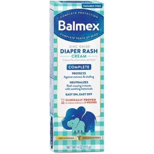 Balmex Diaper Rash Cream with Aloe & Vitamin E, 4 oz