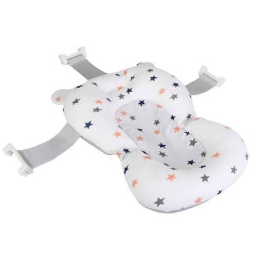 Babyluv "Baby Bath Cushion Pad for Newborn, Infant Bath Supporter Mat, Quick-Dry Floating Pillow for Bathtub" White