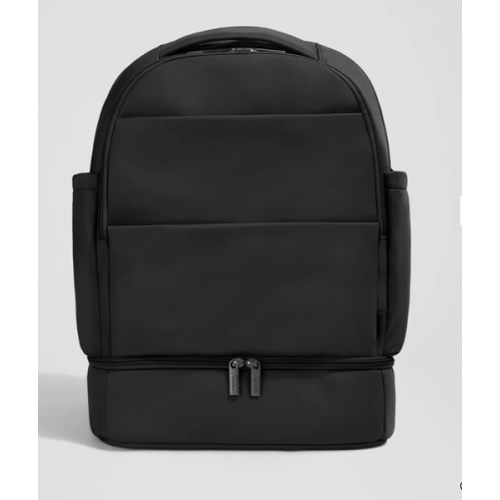 The Double Diaper Backpack in Jet Black