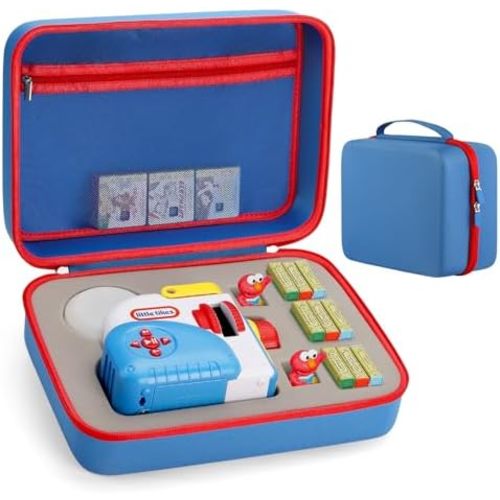 Carrying Case Compatible for Little Tikes Story Dream Machine Books Starter Set and Character ,Kids Toys Box for Storytime Audio Play Real for Storybook, Audio Play (Case Only) (Blue Storytelling)