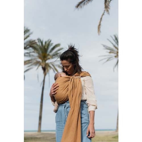 Boba Ring Sling Baby Carrier Rye Brown