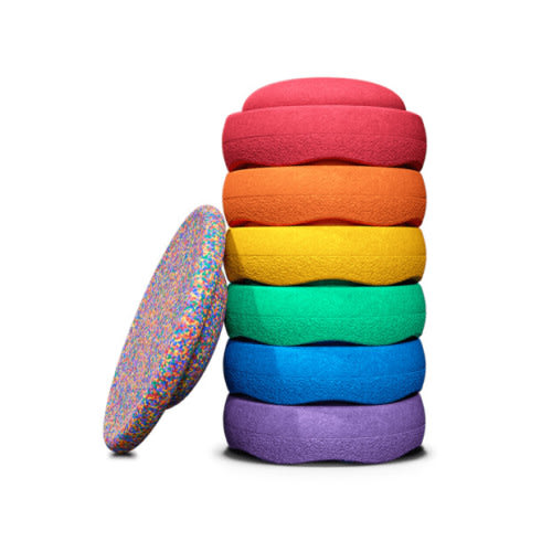 Stapelstein Rainbow Stackable Stepping Stones