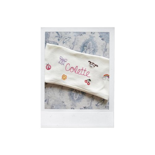 Embroidered baby blanket