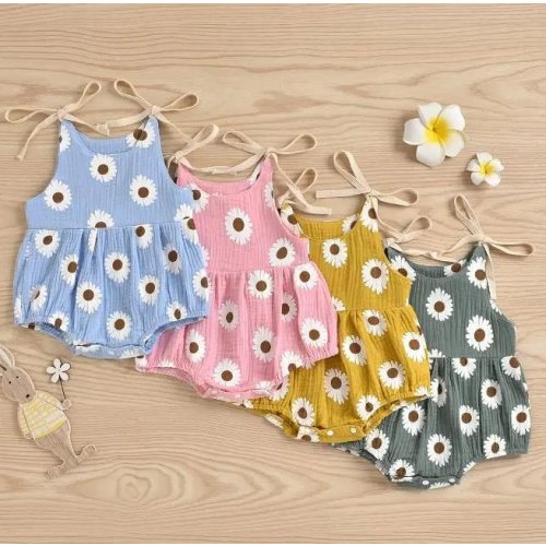 Daisy Days: Baby Girl Floral Bodysuit