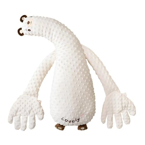 HONEYJOY Sleepy Bear - Soft Tummy Time Pillow & Sensory Toy for Baby, Supportive Cushion for Floor Play & Supported Sitting